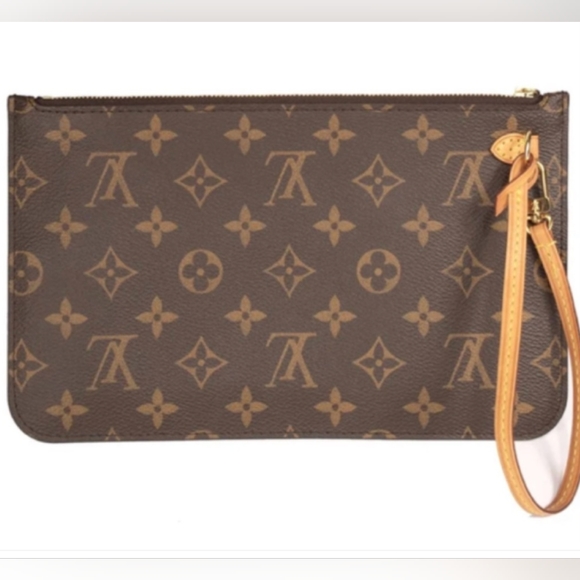 LOUIS VUITTON MONOGRAM NEVERFULL MM POCHETTE - Picture 2 of 9